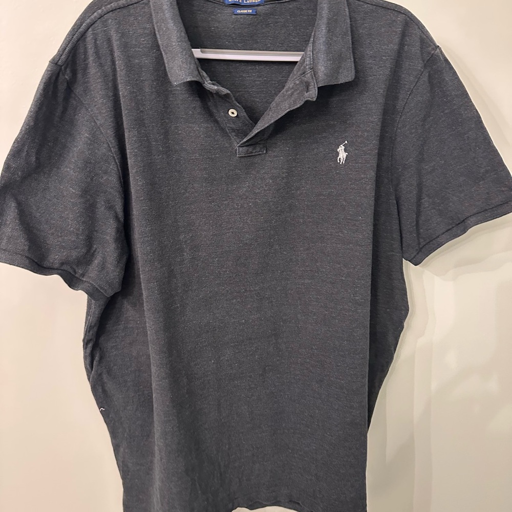 XXL Polo by Ralph Lauren Men's Gray Polo Shirt